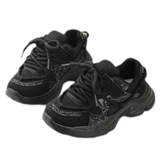 Baskets Enfant Noires Compensées Eve