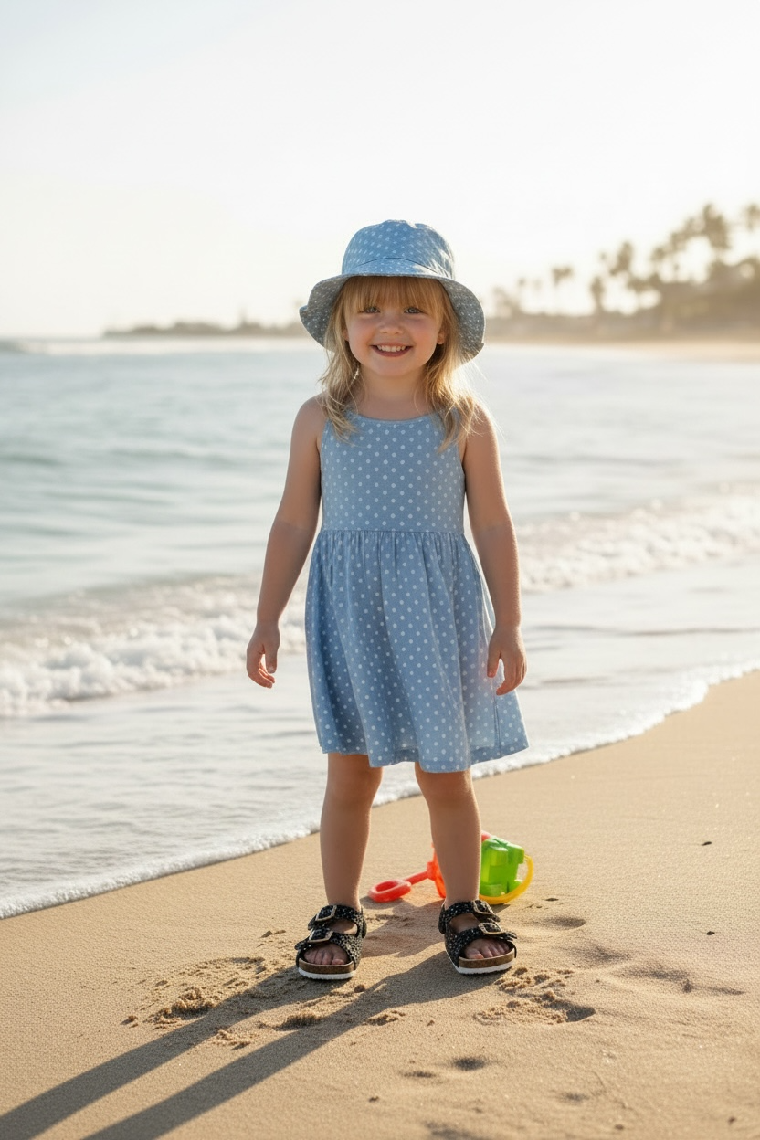 Sandales Pailletées Noires Enfant