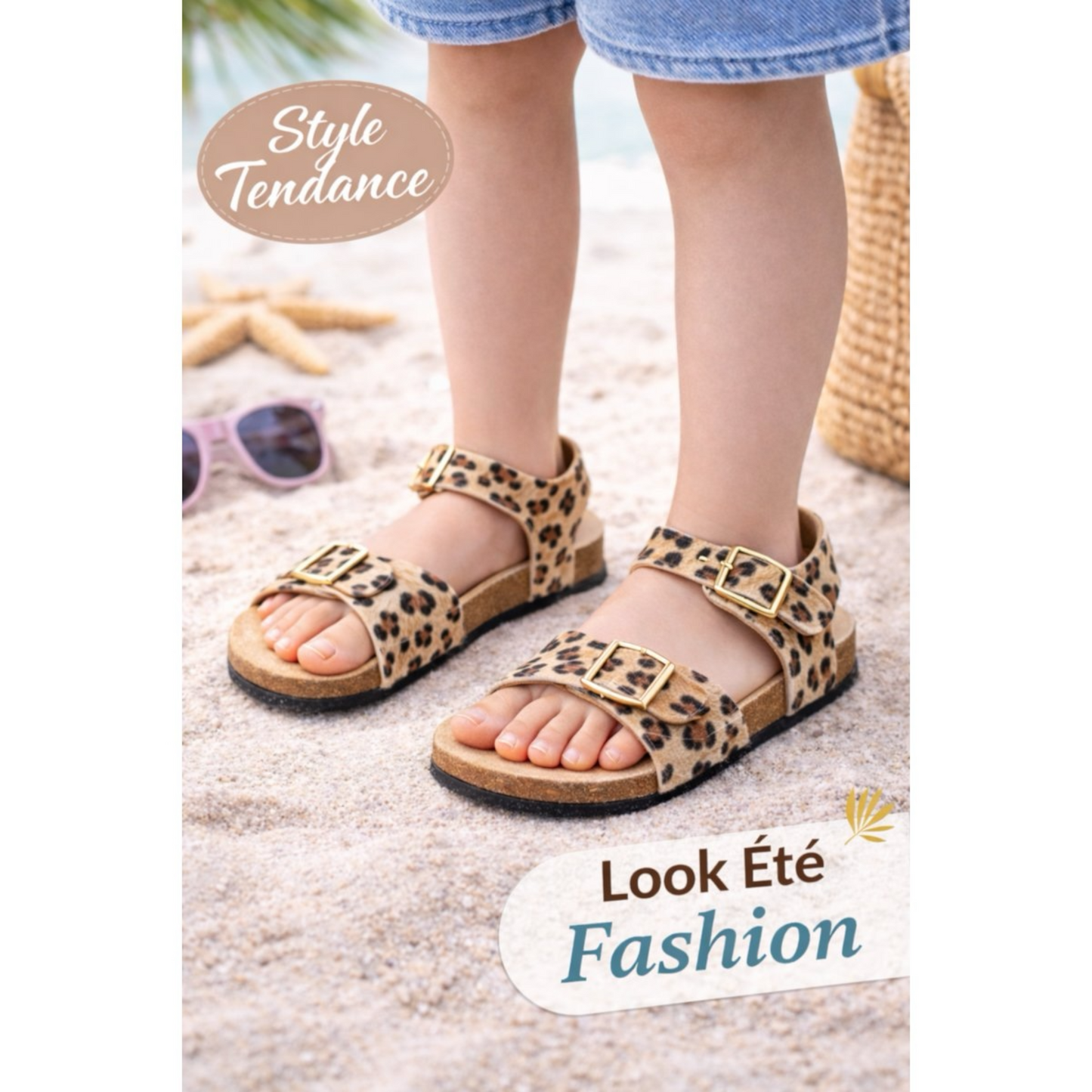 Sandales Enfant Léopard Romy