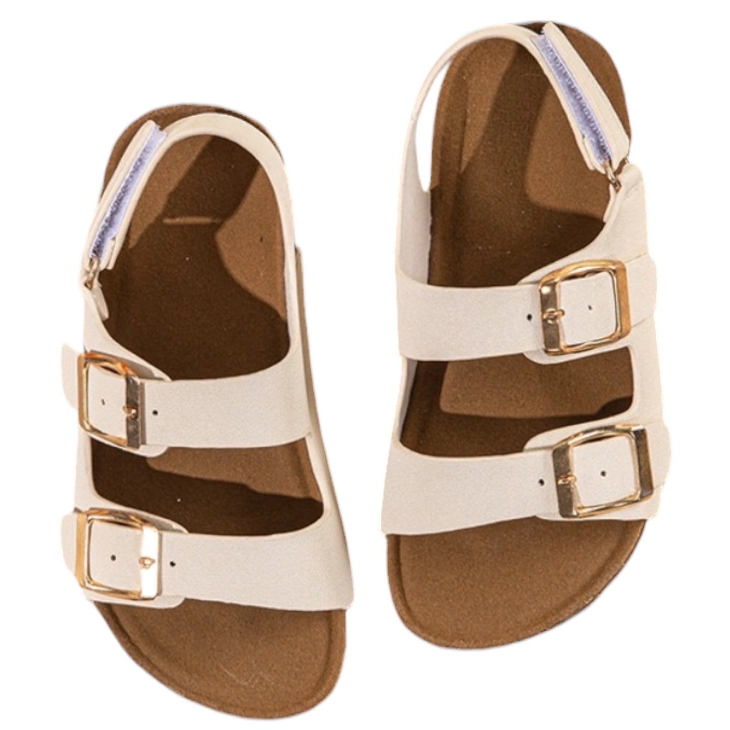 Sandales Enfant Beige à Boucles Jade beiges