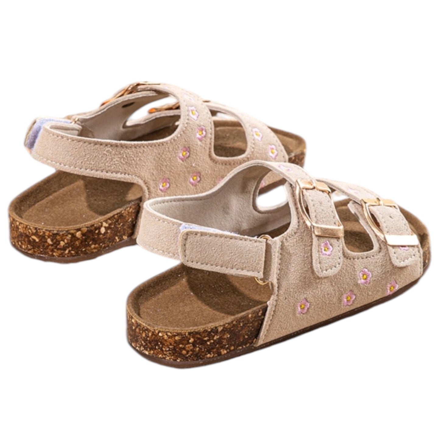 Sandales Enfant Fleuries Beige Jade