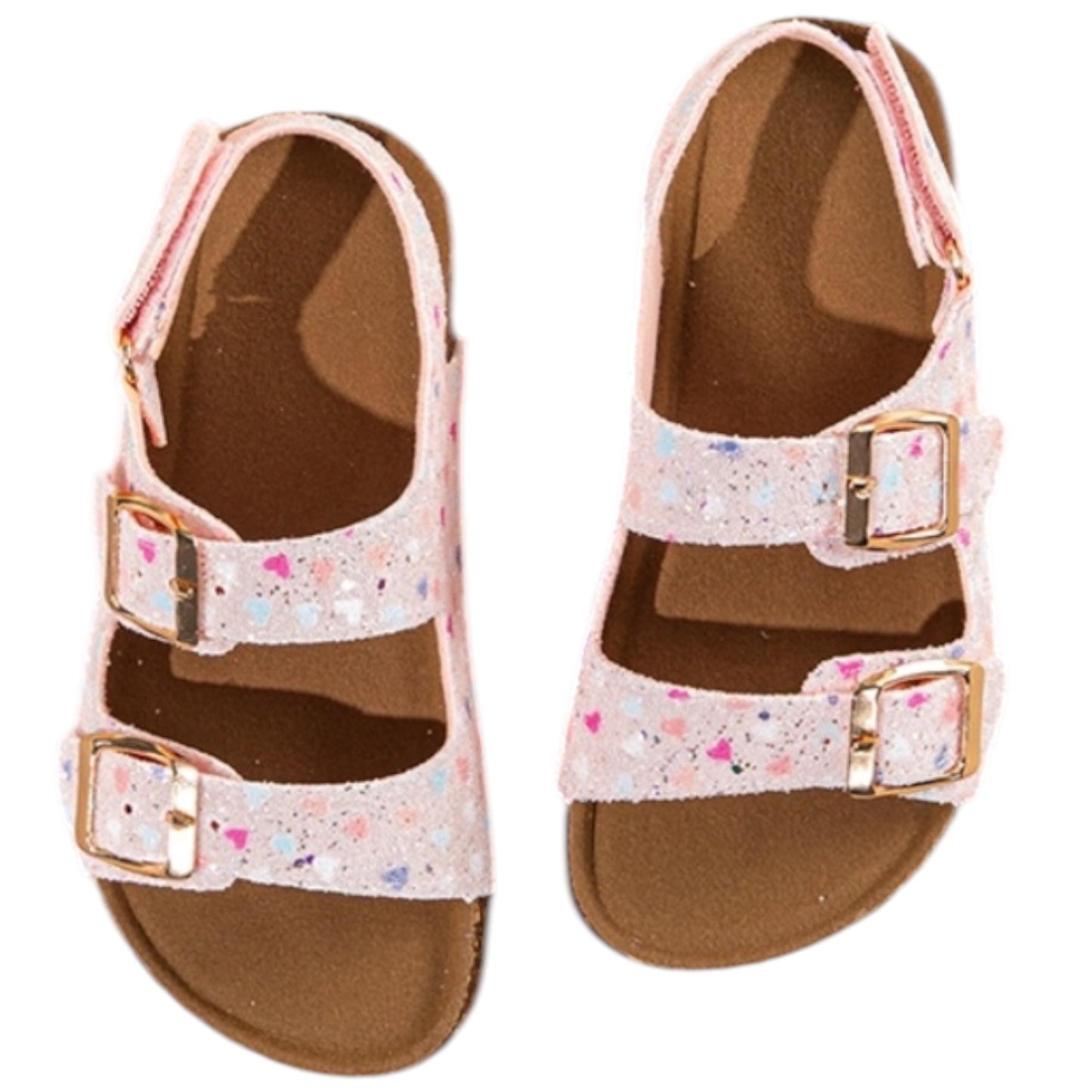 Sandales Enfant Roses à Cœurs Jade