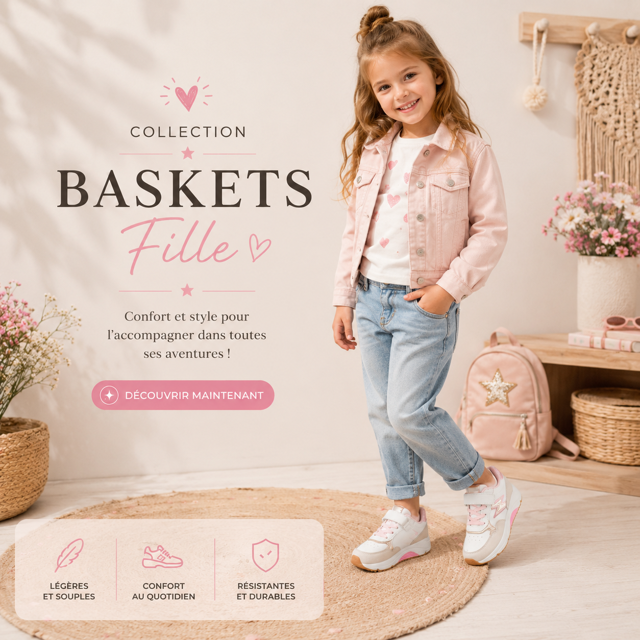 Baskets fille
