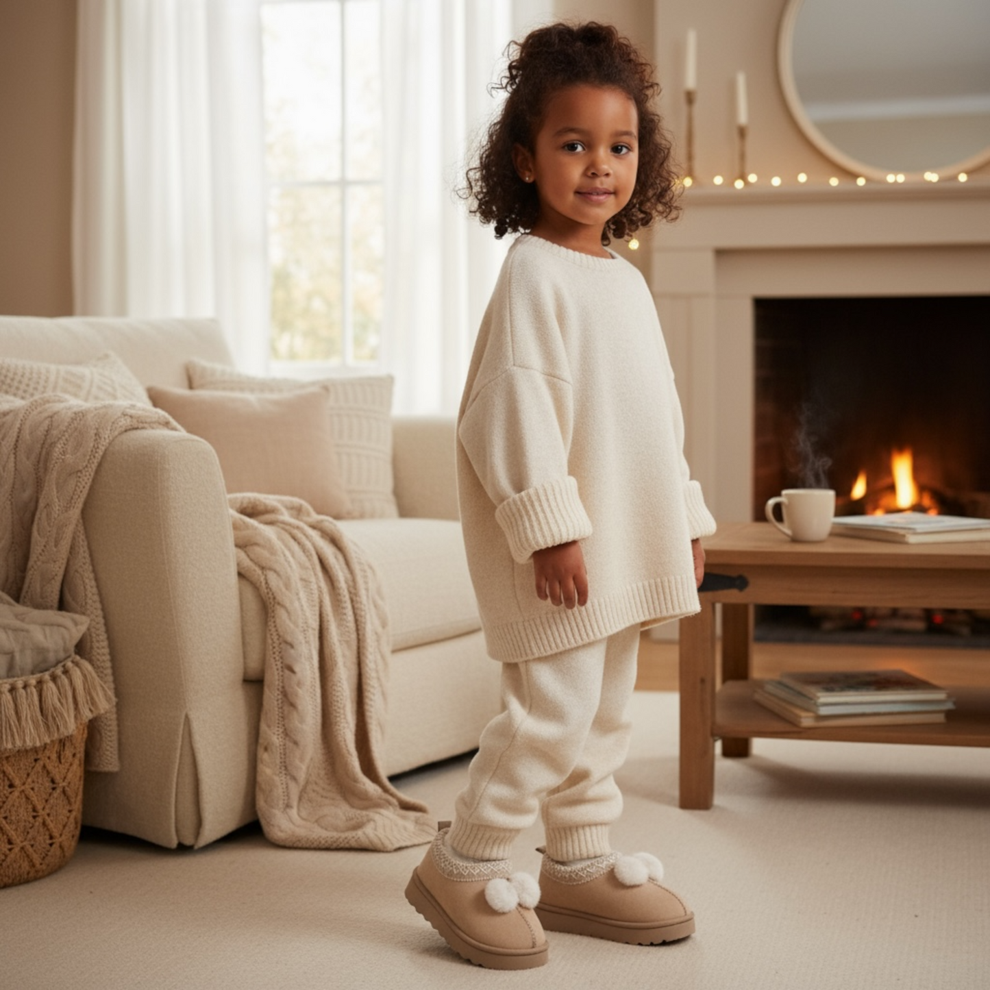 Chaussons Élise beige