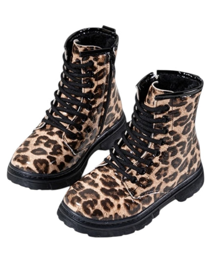 Bottes fourrees léopards