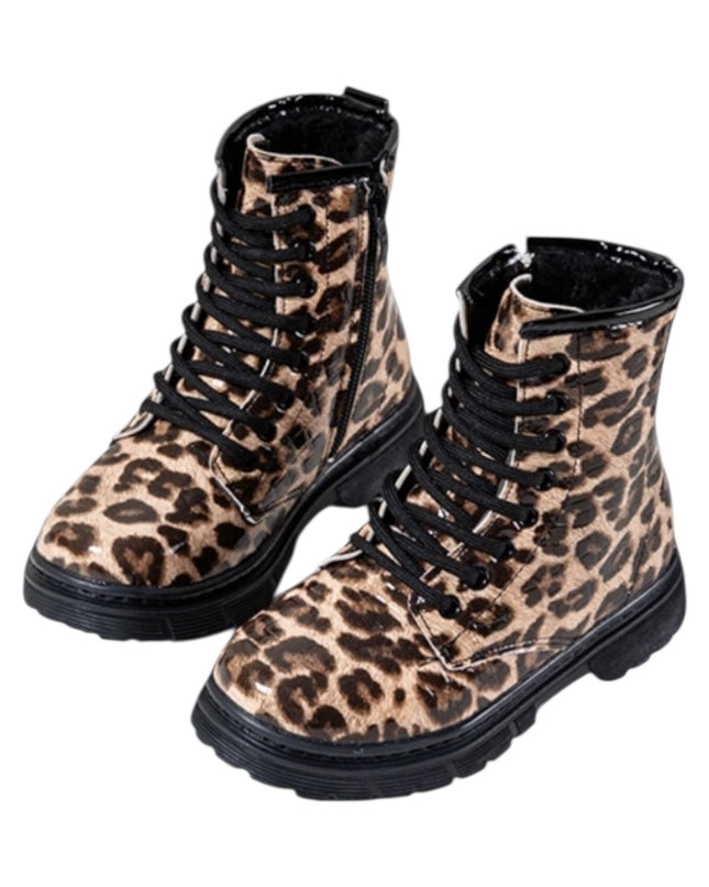Bottes fourrees léopards