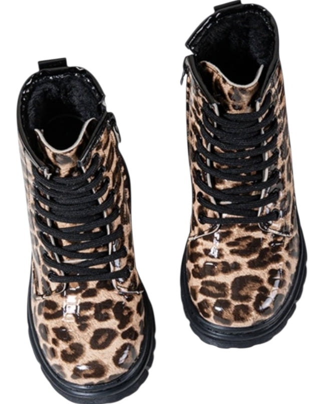 Bottes fourrees léopards
