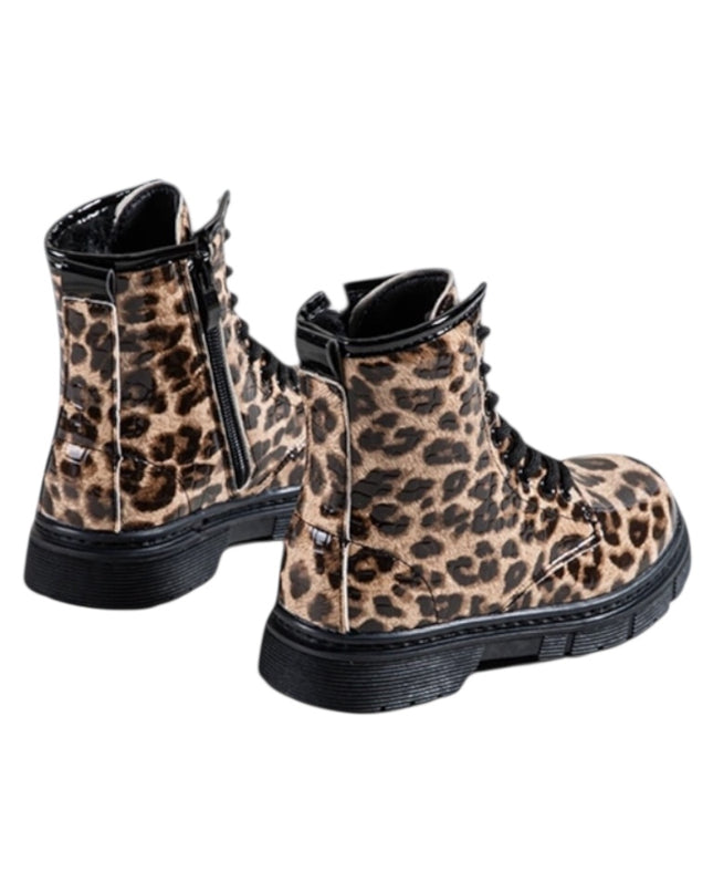Bottes fourrees léopards