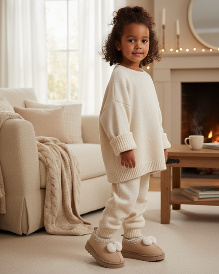 Chaussons Élise beige