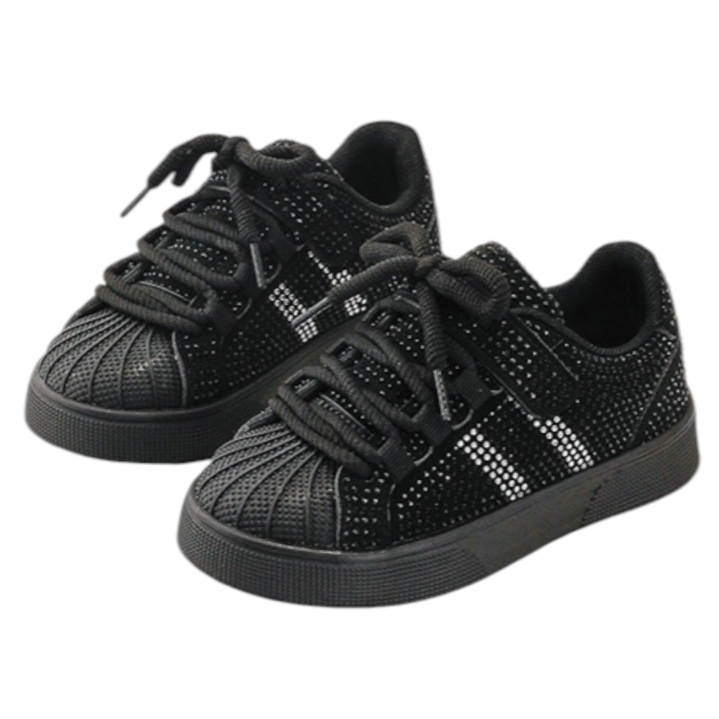 Baskets Fille Noire Strass Stella