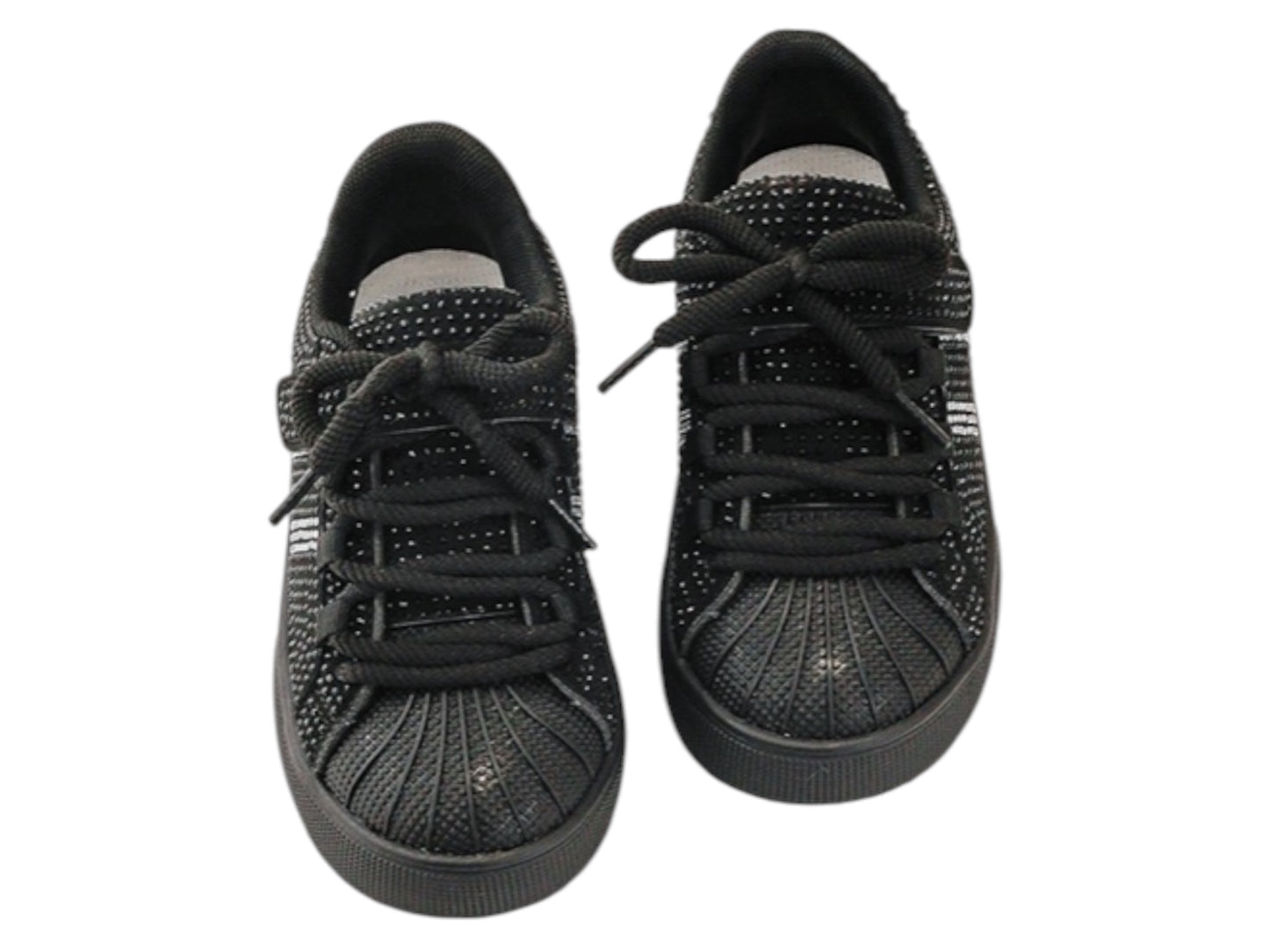 Baskets Fille Noire Strass Stella