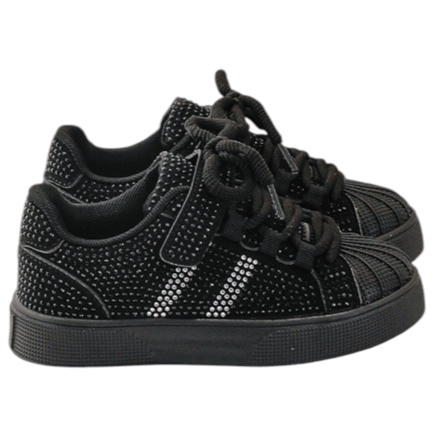 Baskets Fille Noire Strass Stella