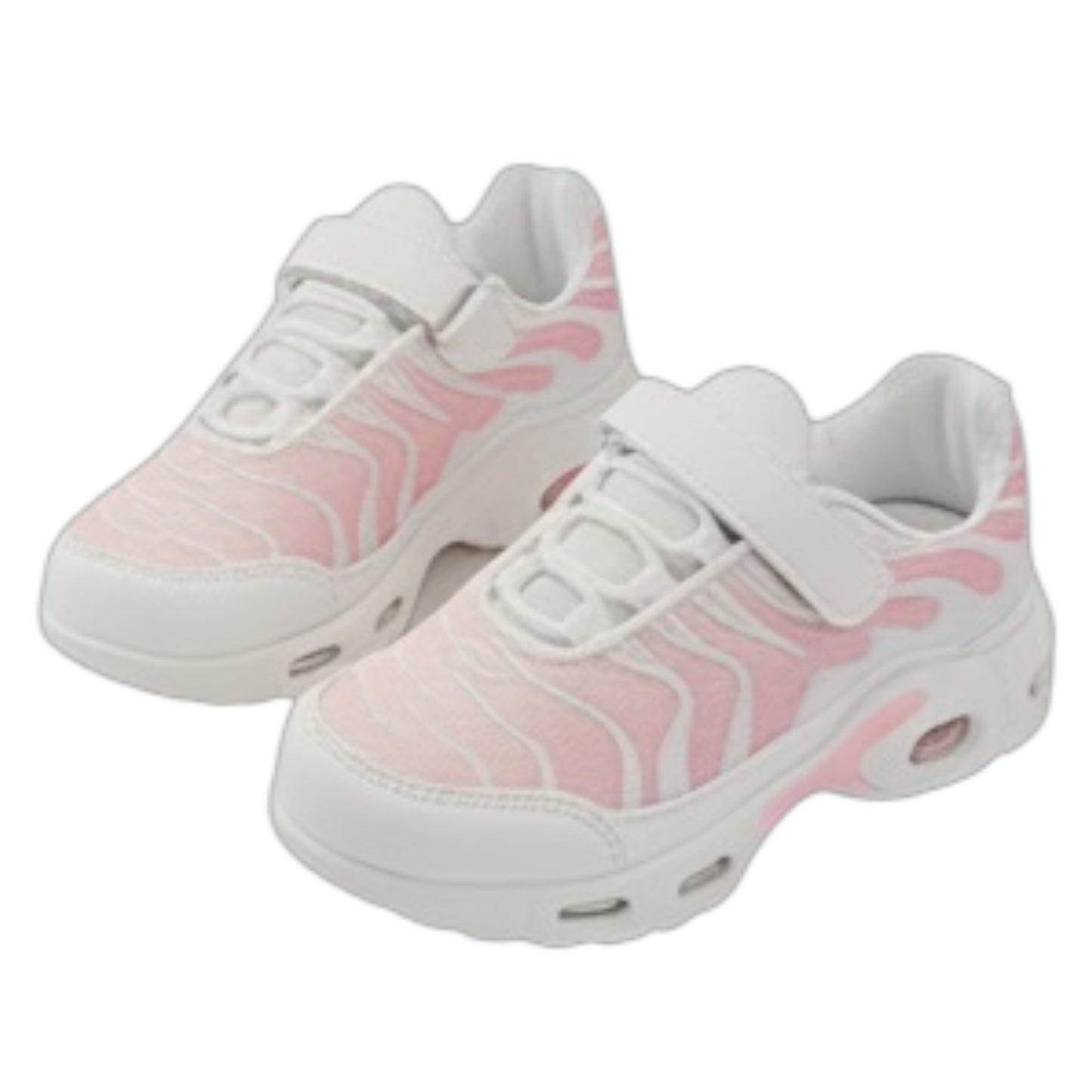 Chaussures Nina Sneakers Fille Rose & Blanc