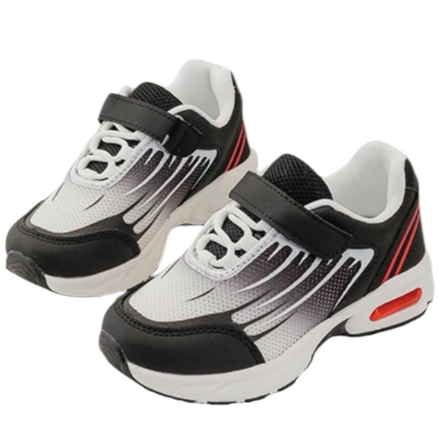 Baskets Sport Enfant Noir & Blanc