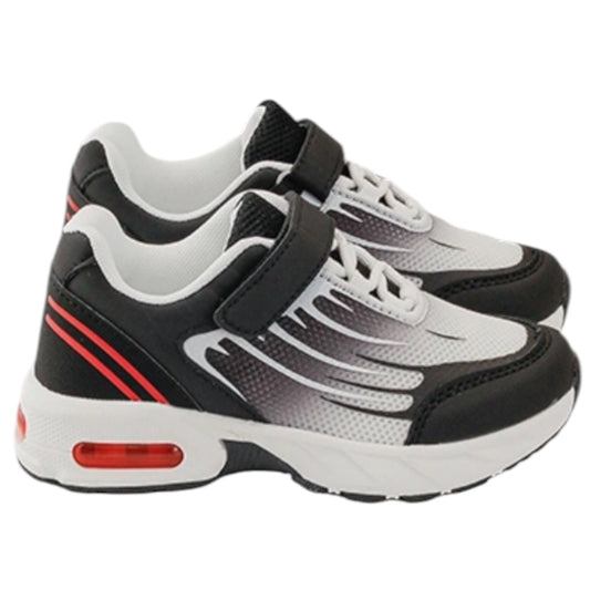Baskets Sport Enfant Noir & Blanc