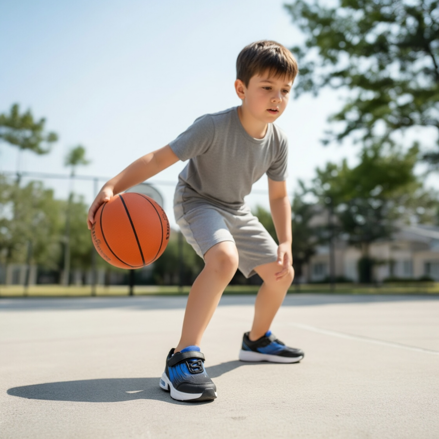 Baskets Sport Enfant Bleu & Noir