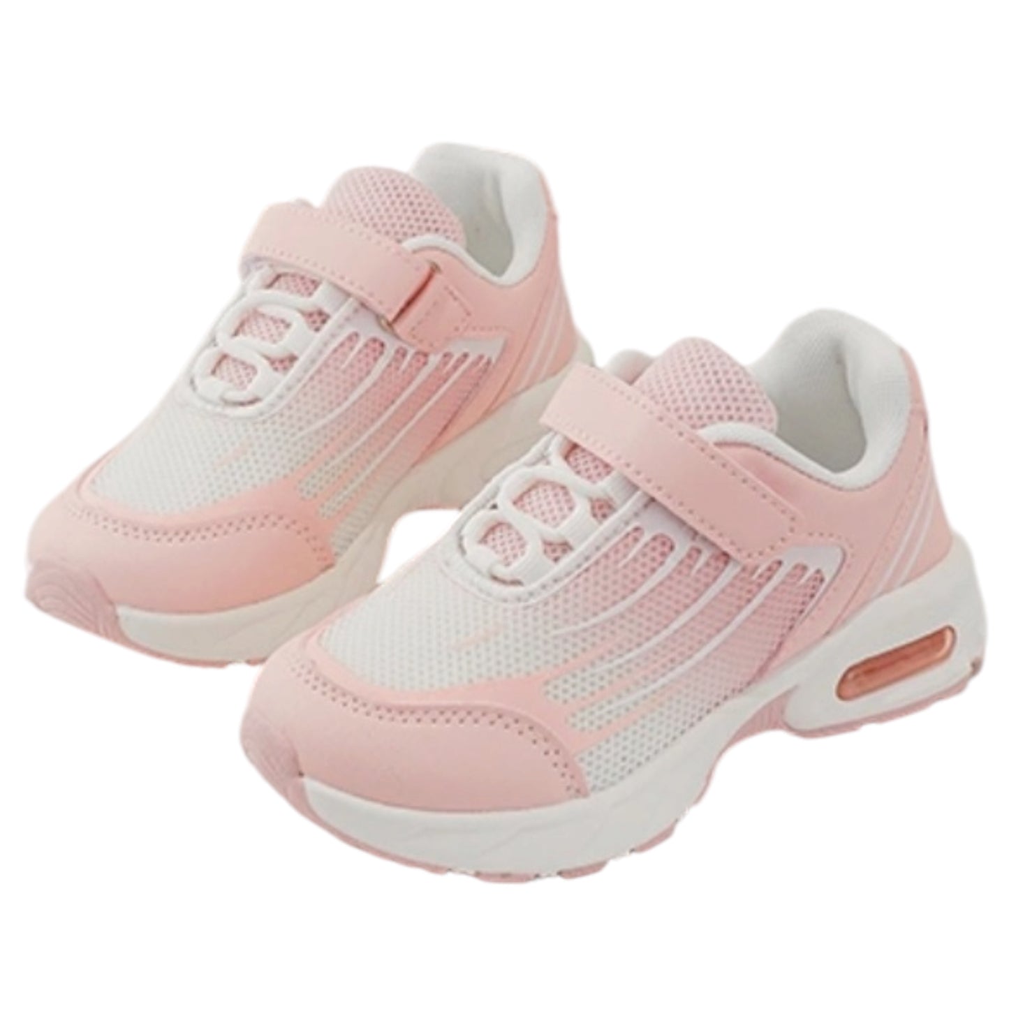 Baskets Sport Fille Rose & Blanc