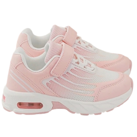 Baskets Sport Fille Rose & Blanc