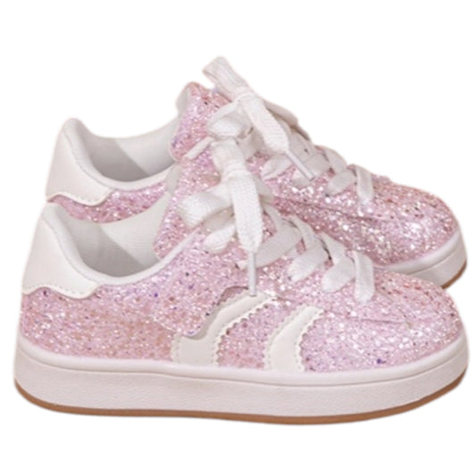 Baskets Pailletées Rose Enfant Noah