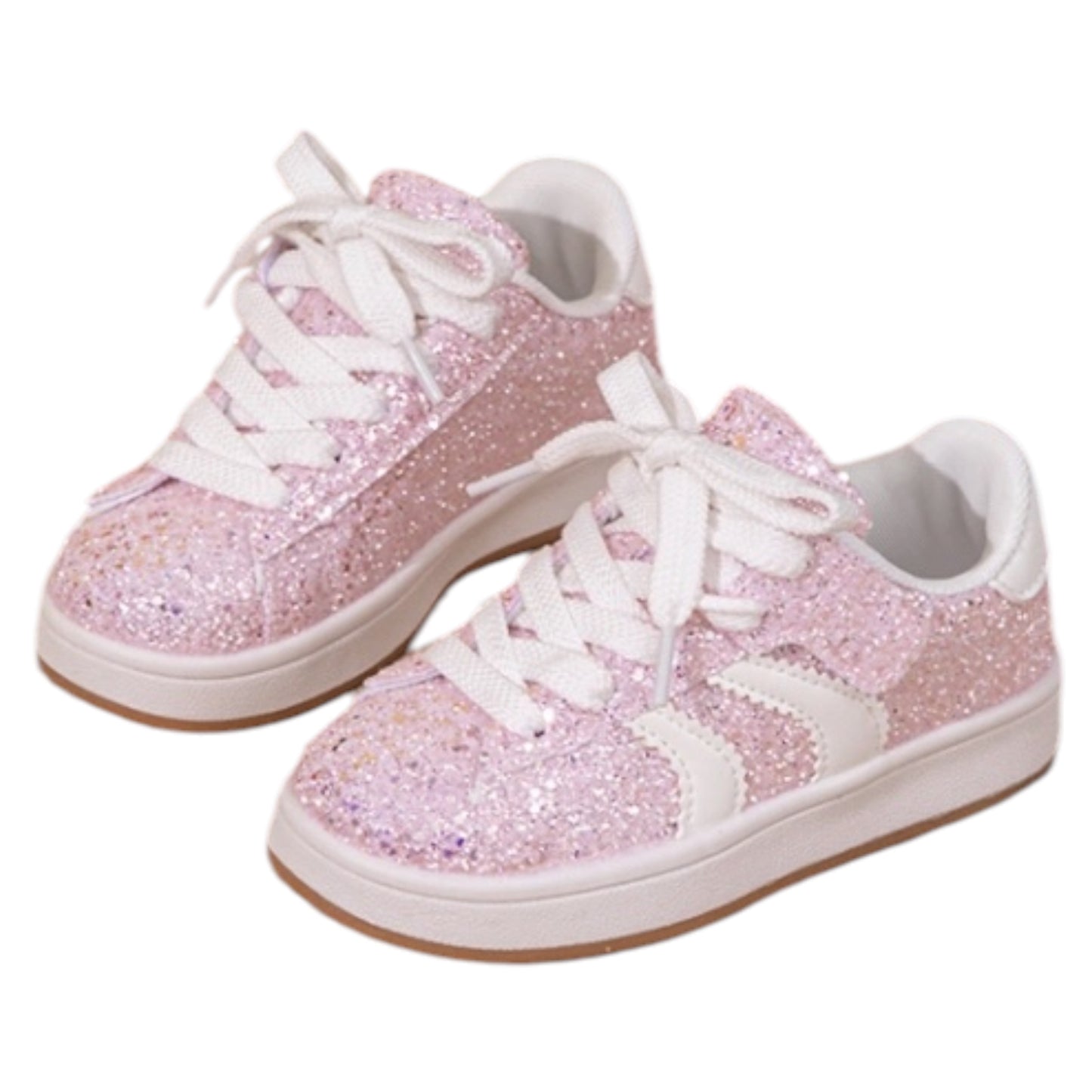 Baskets Pailletées Rose Enfant Noah