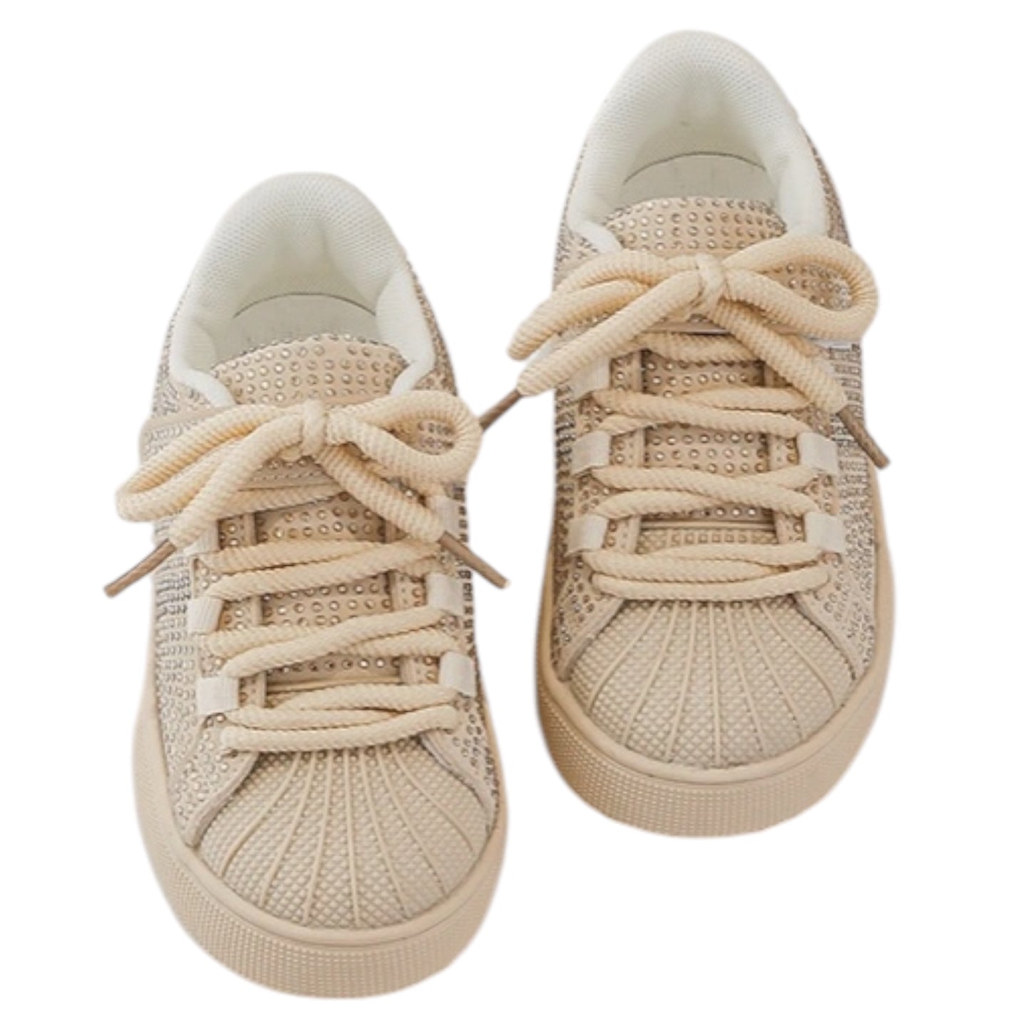 Baskets Fille Beige Strass Stella