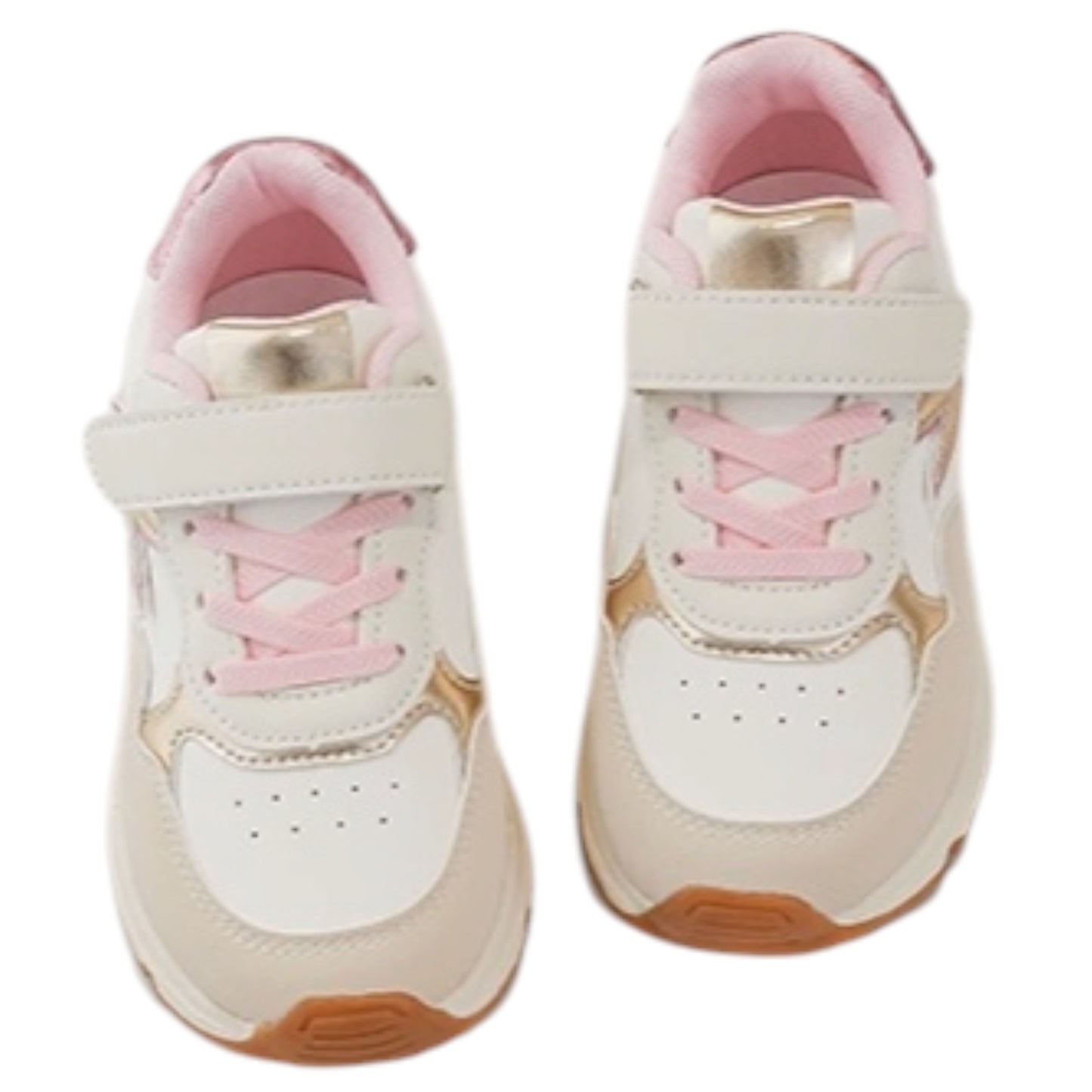 Baskets Fille Rose et Beige  Emy