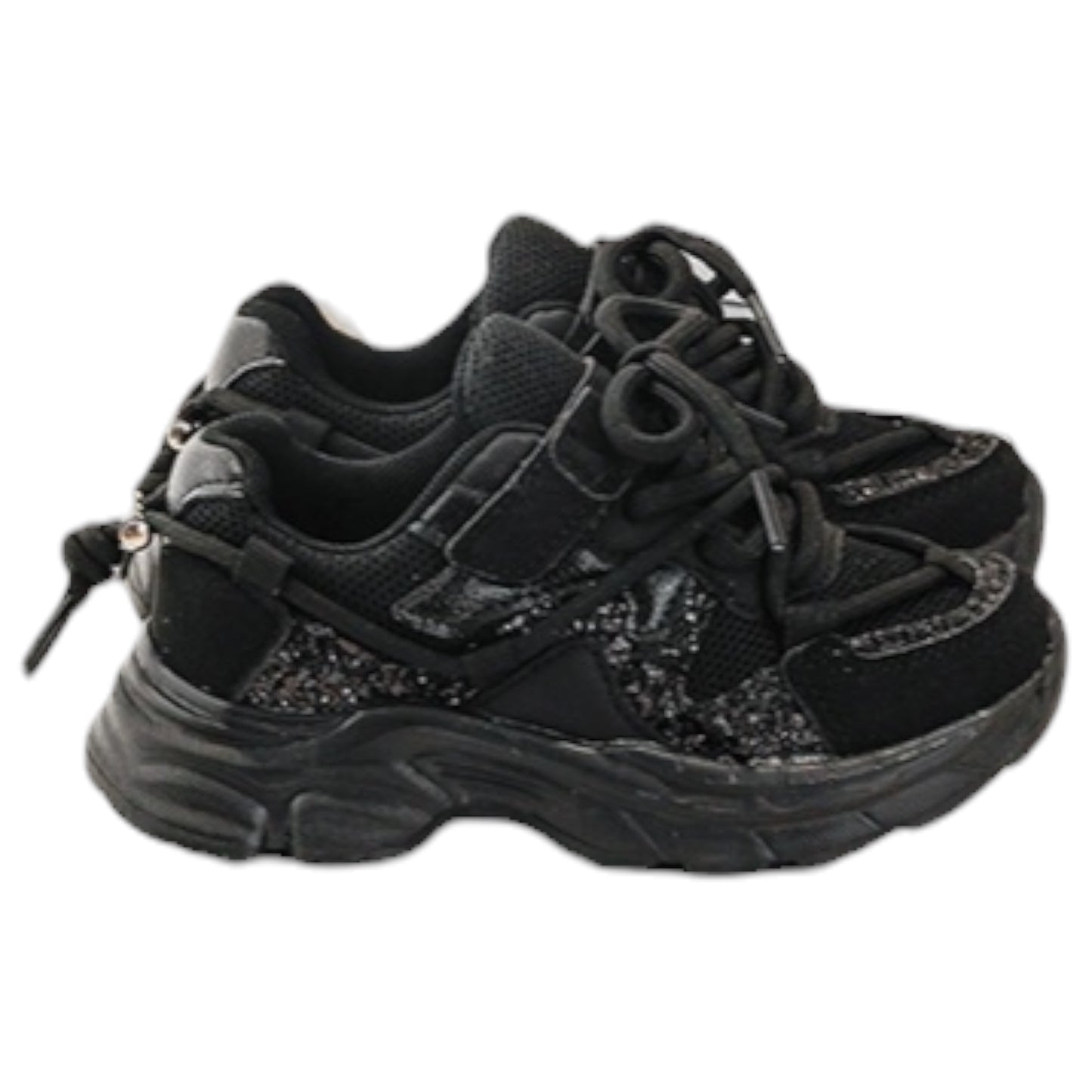 Baskets Enfant Noires Compensées Eve