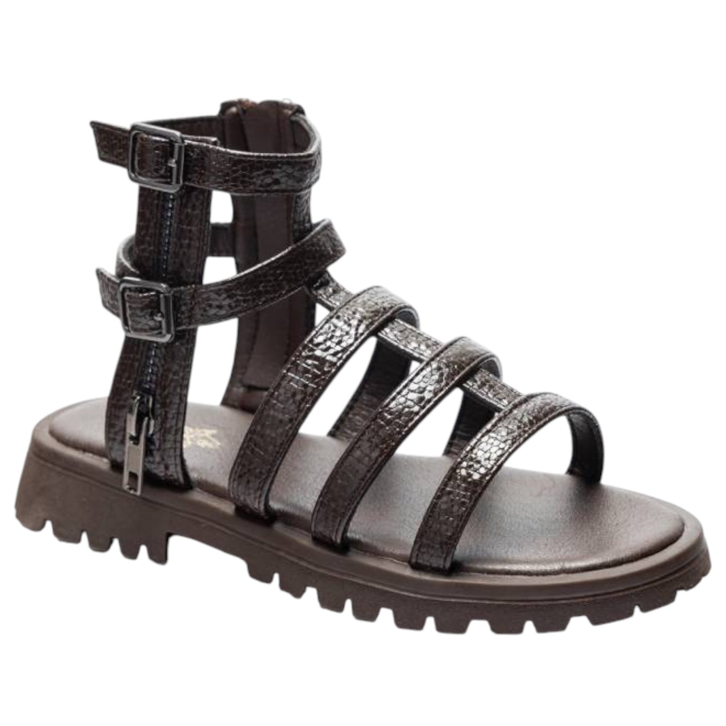 Sandales Gladiateur Fille Marrons