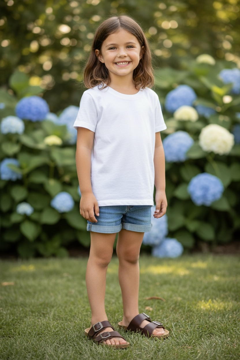 Claquettes Enfant Premium à Double Boucle Ella marron
