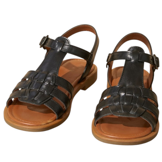 Sandales Enfant Tressées Noah noires