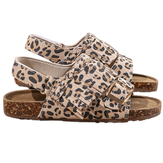 Sandales Enfant Premium Léopard  Louise