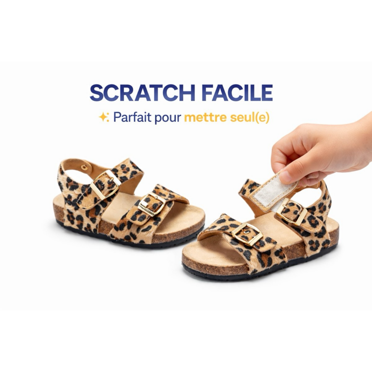 Sandales Enfant Léopard Romy