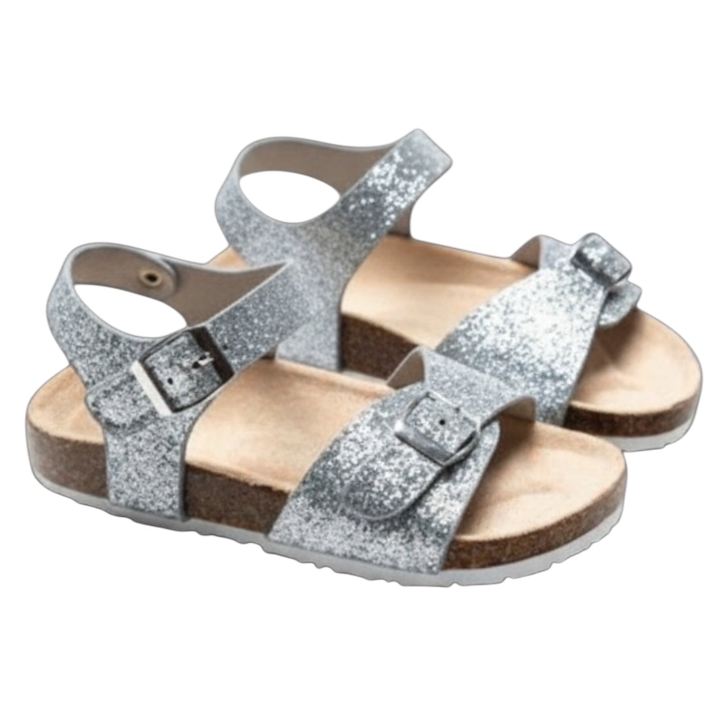 Sandales enfant pailletées Romy argents
