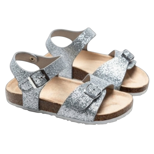 Sandales enfant pailletées Romy argents