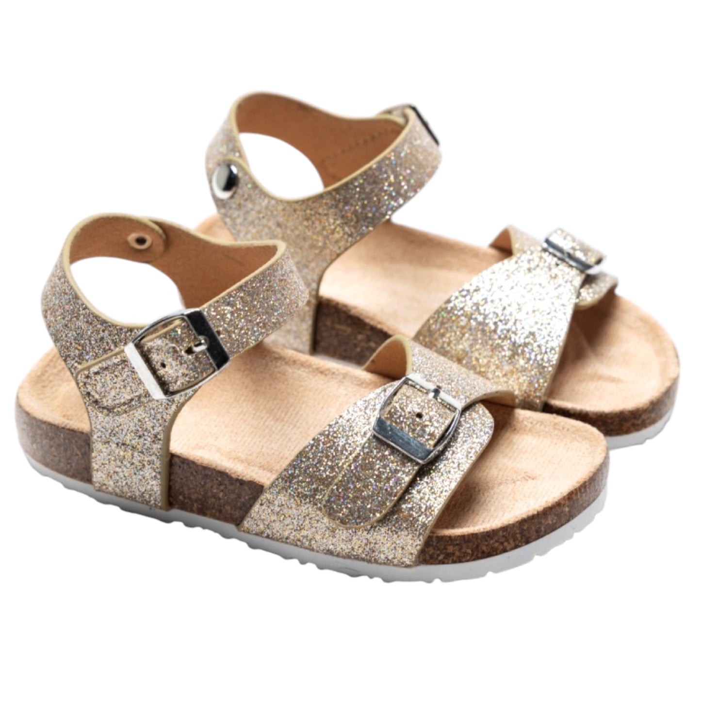 Sandales enfant pailletées Romy dorées
