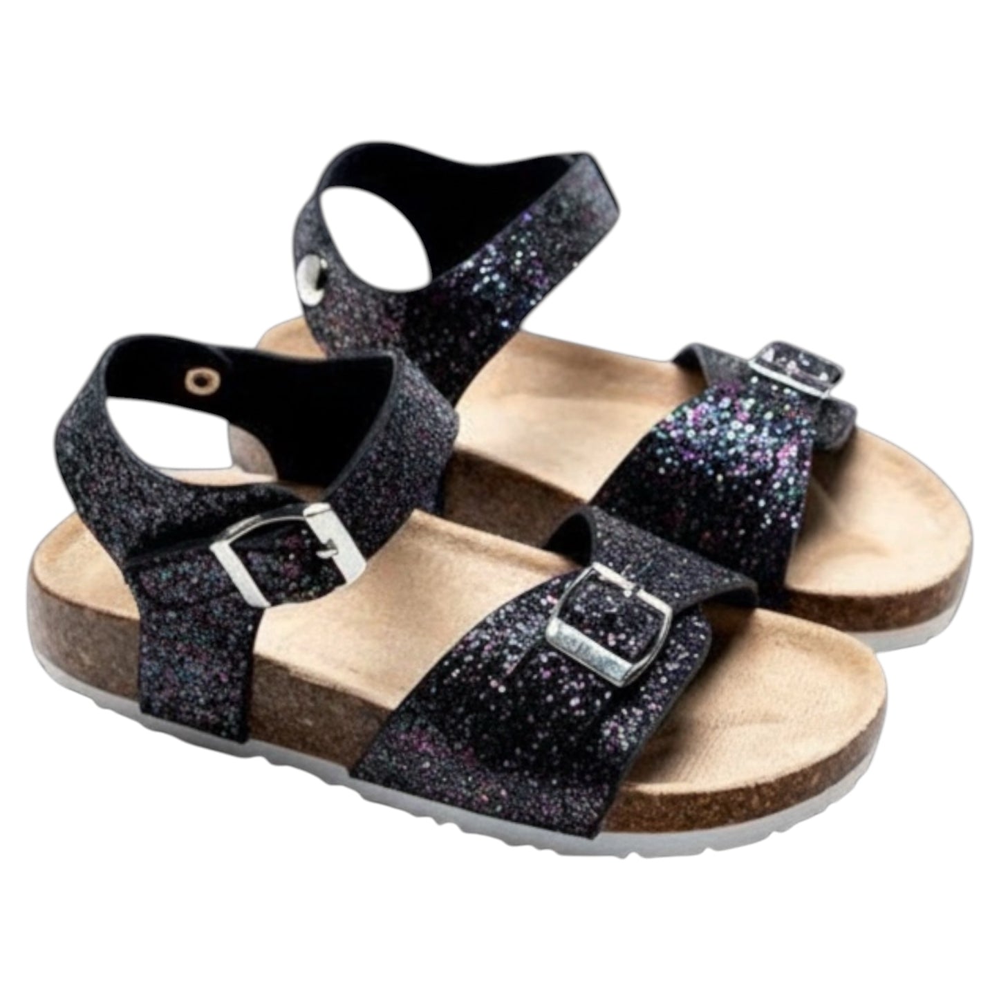 Sandales enfant pailletées Romy noires