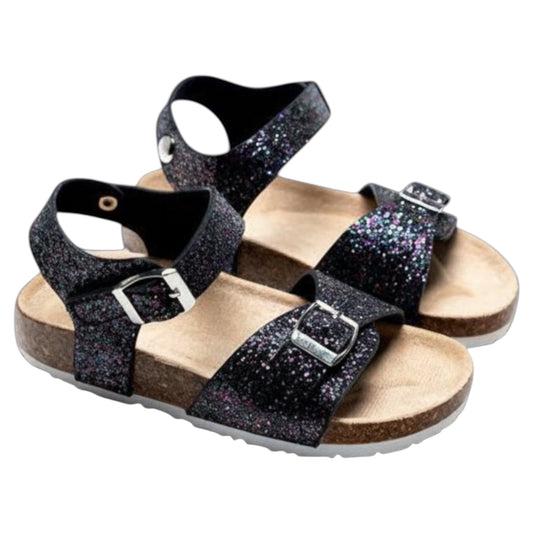 Sandales enfant pailletées Romy noires