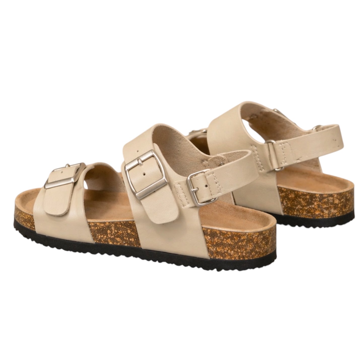 Sandales enfant à double boucle Gabin beiges