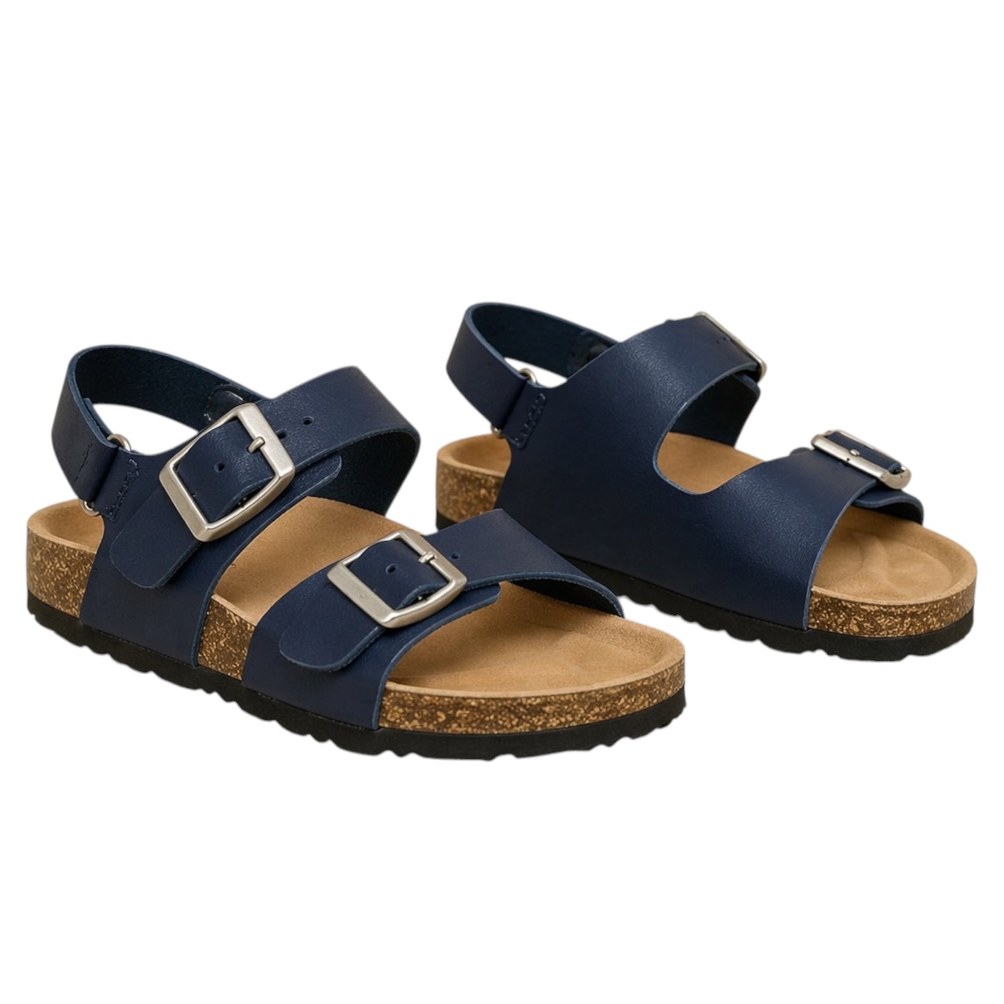 Sandales enfant à double boucle Gabin bleues