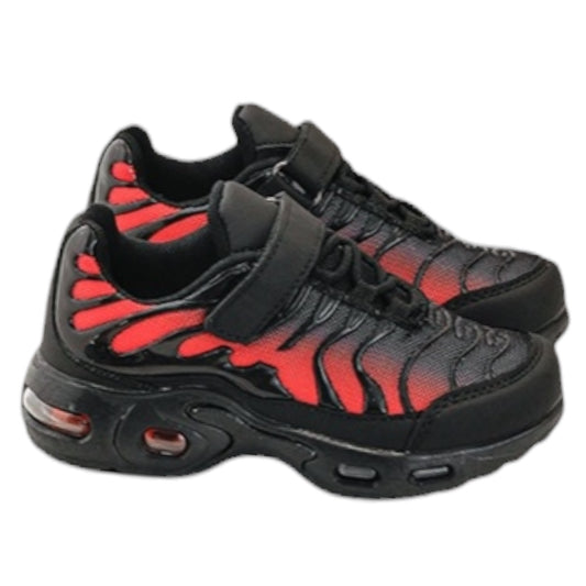 Baskets Enfant Noir & Rouge Steeve