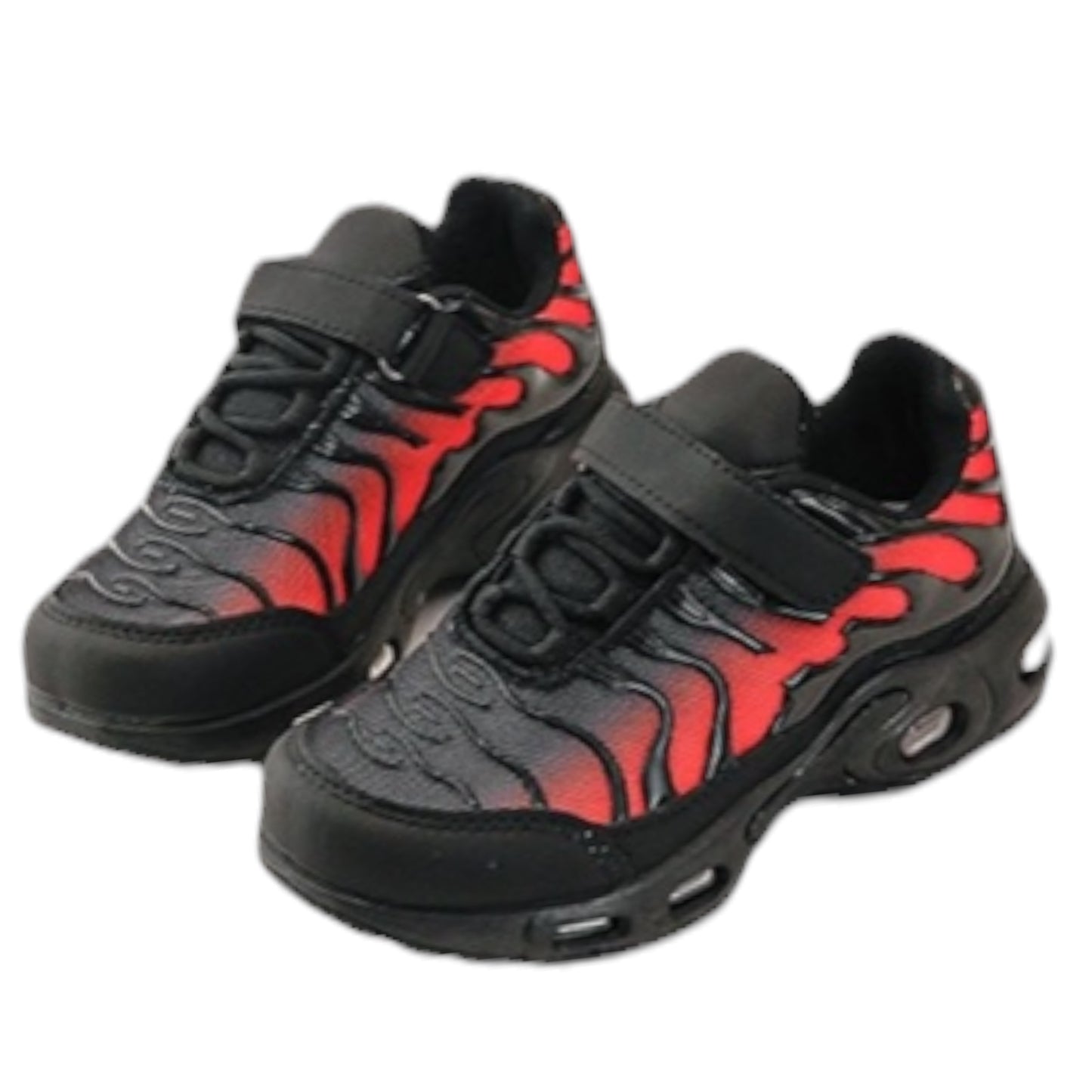Baskets Enfant Noir & Rouge Steeve