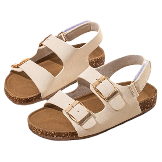 Sandales Enfant Beige à Boucles Jade beiges