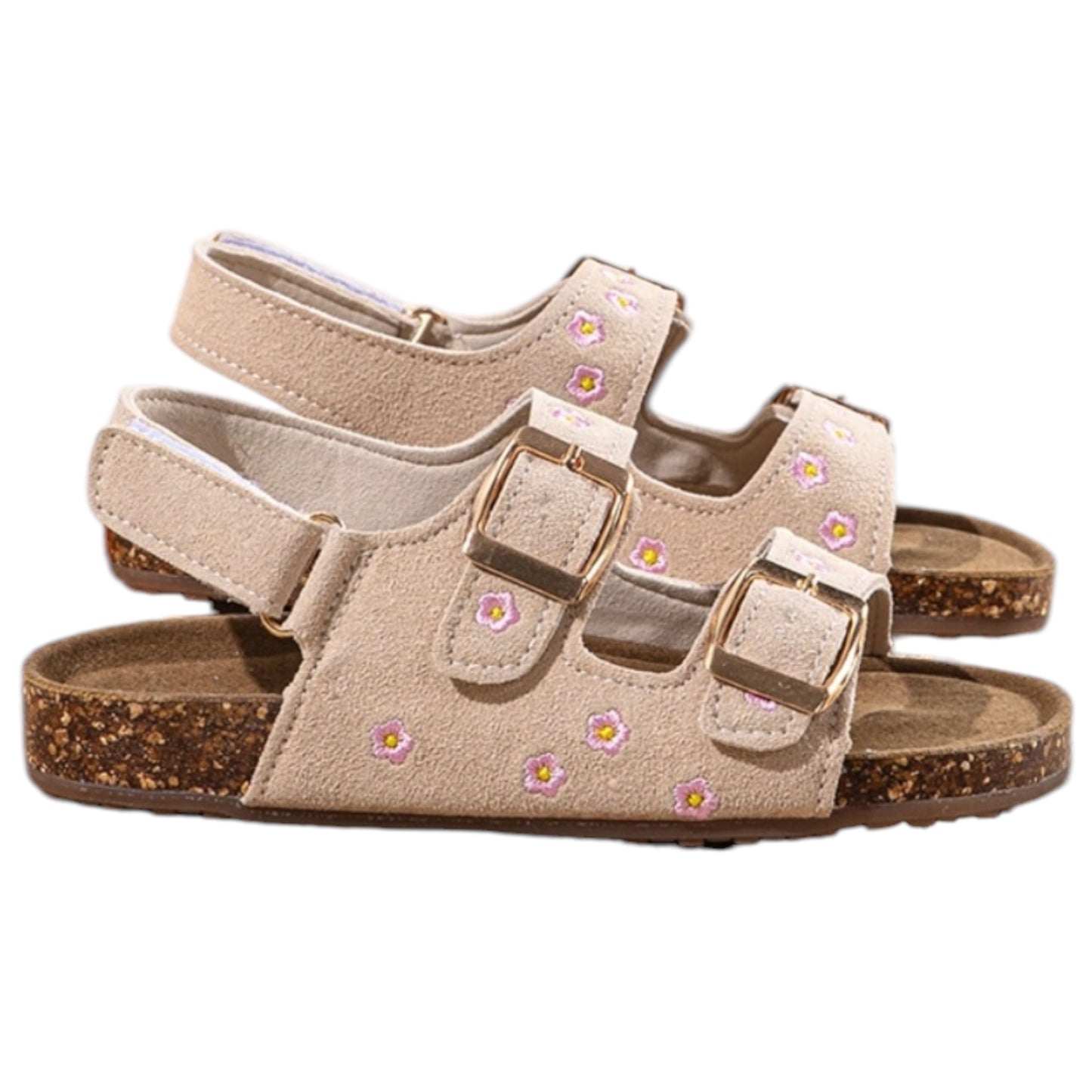 Sandales Enfant Fleuries Beige Jade