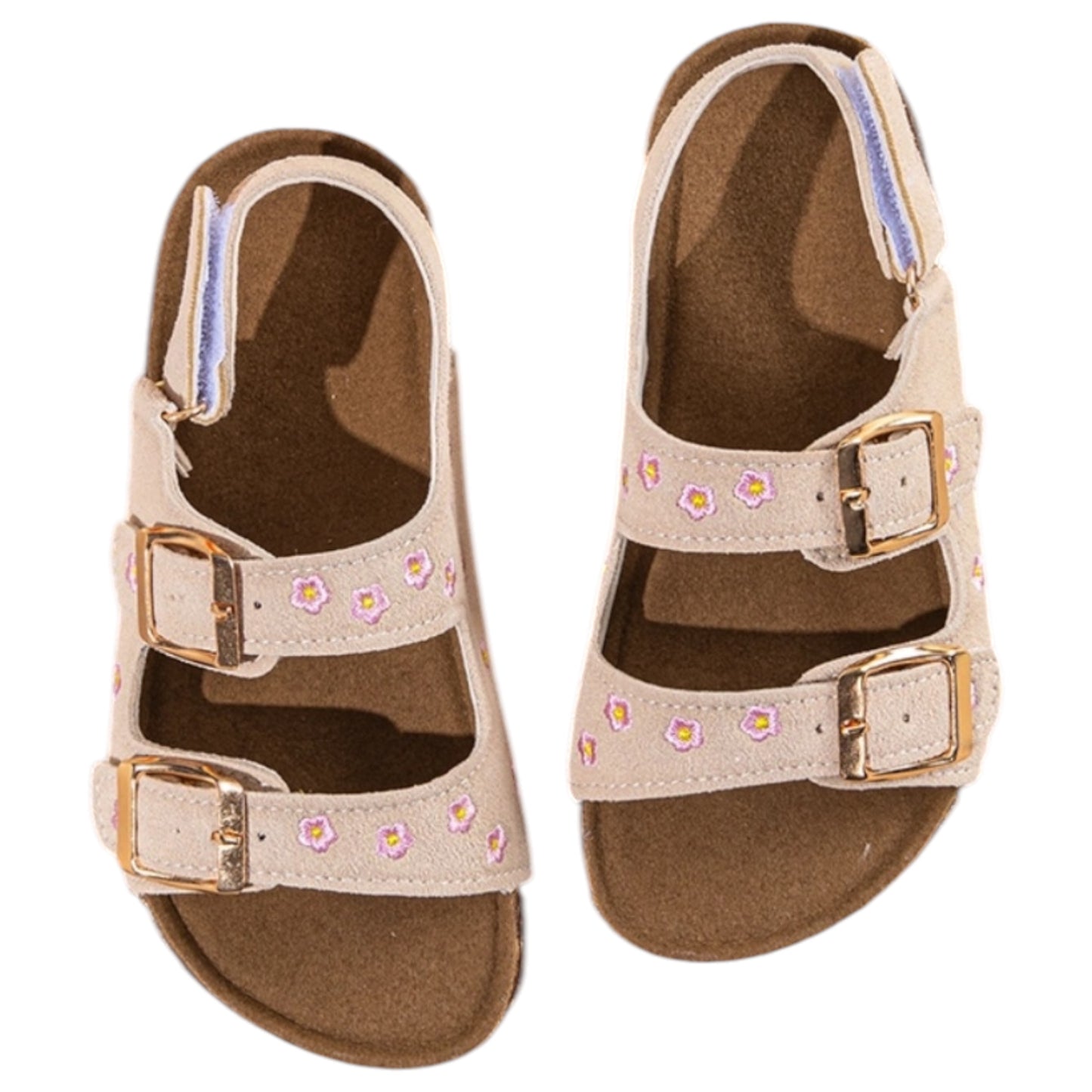 Sandales Enfant Fleuries Beige Jade