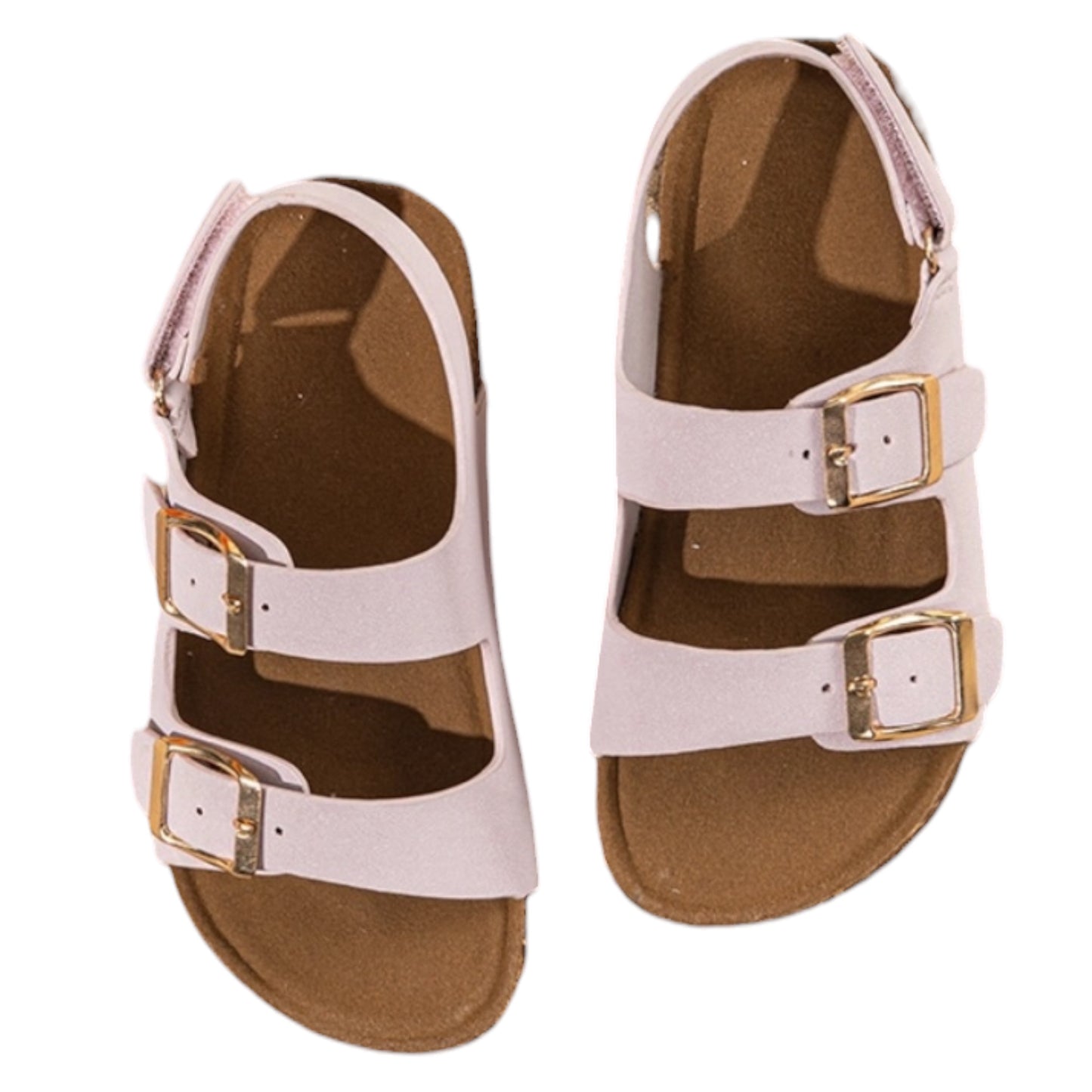 Sandales Enfant Roses à Boucles Jade roses