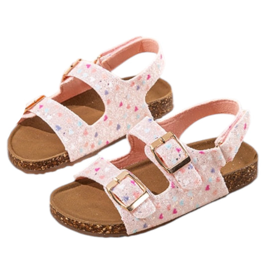 Sandales Enfant Roses à Cœurs Jade