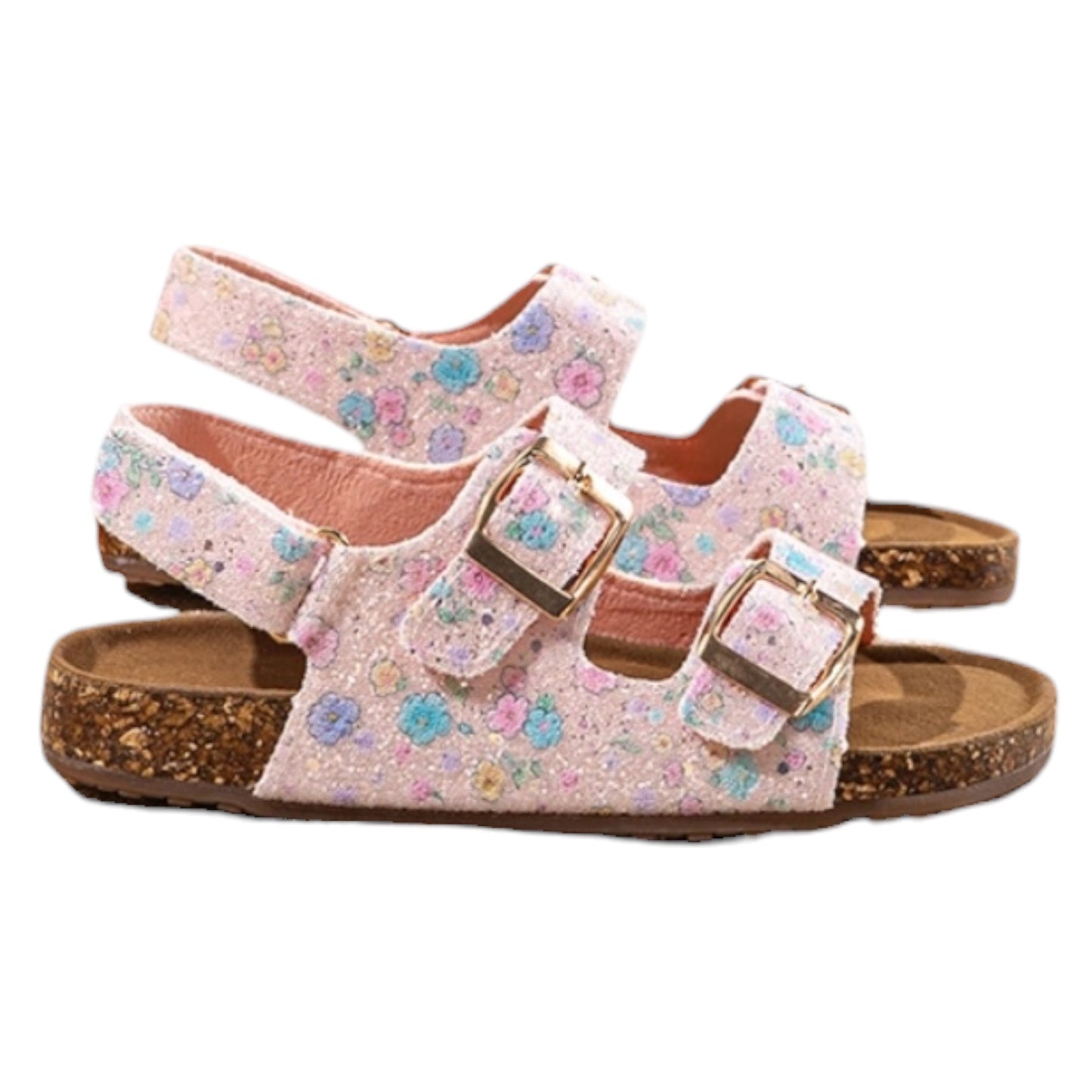 Sandales Enfant Roses Fleuries Jade