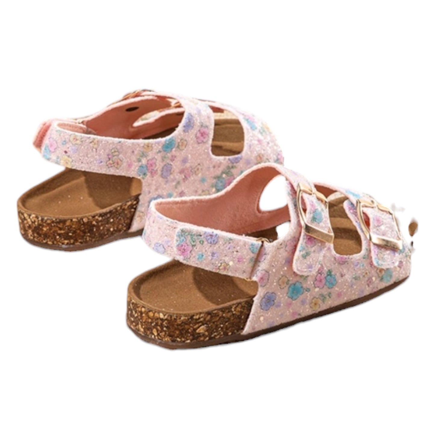 Sandales Enfant Roses Fleuries Jade