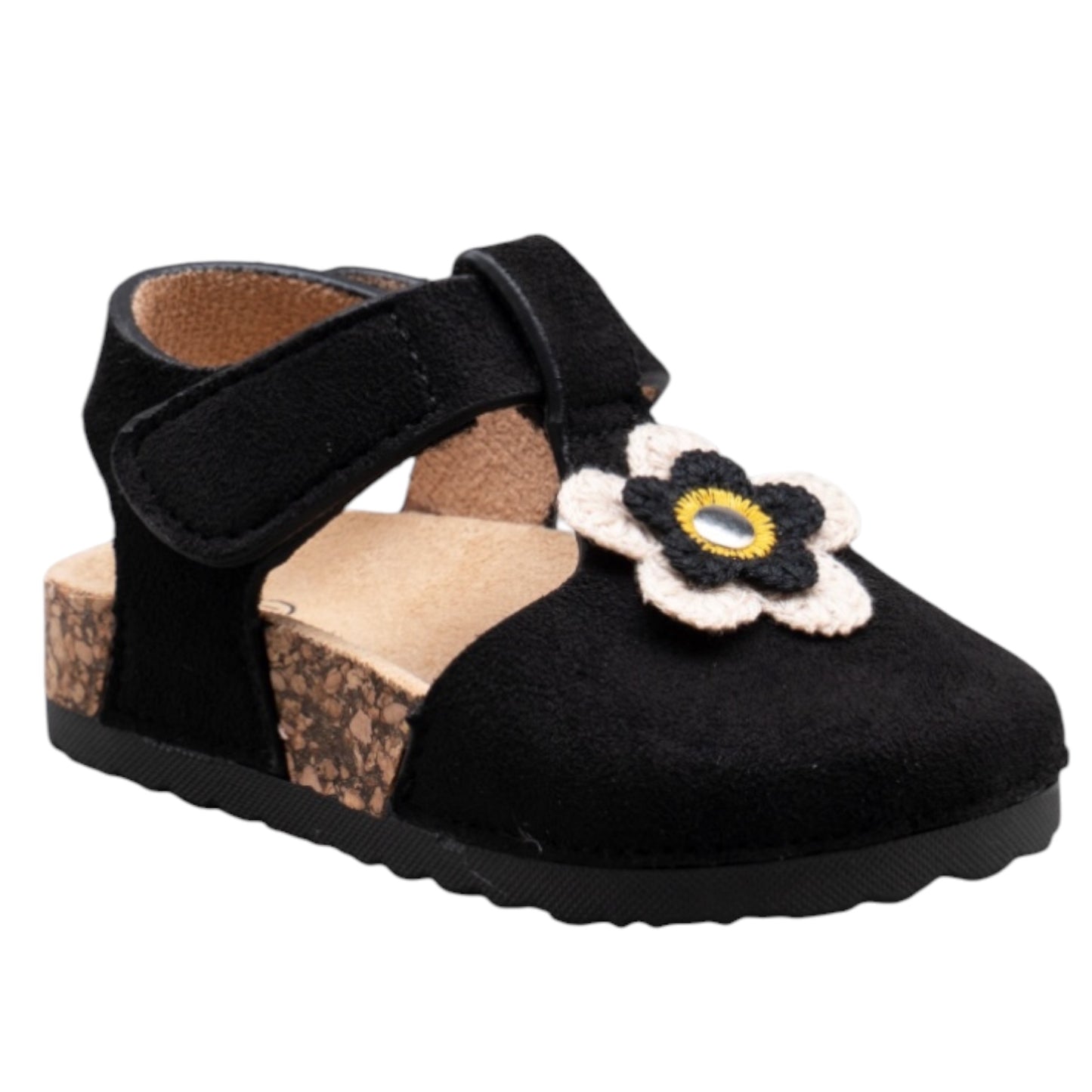 Sandales Fleur Noire Enfant
