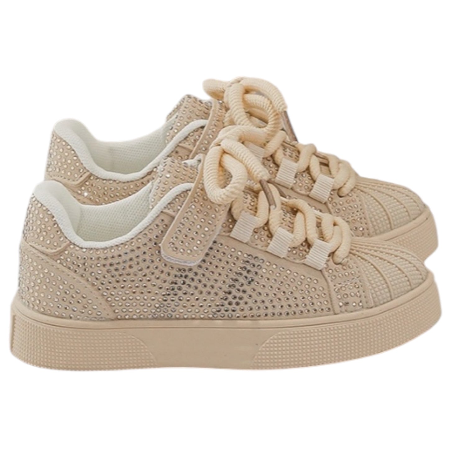 Baskets Fille Beige Strass Stella
